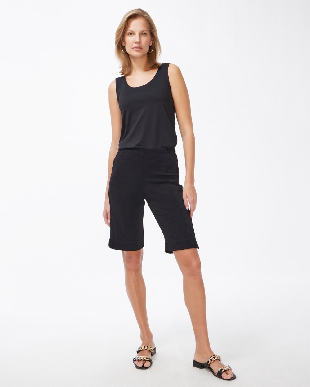 Chico's Pants | Travelers Classic Bermuda Lake Shorts Black