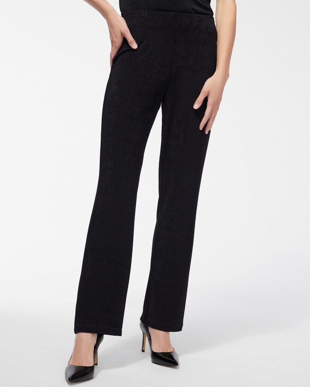 Chico's Best Sellers | Petite Travelers No Tummy Pants Black