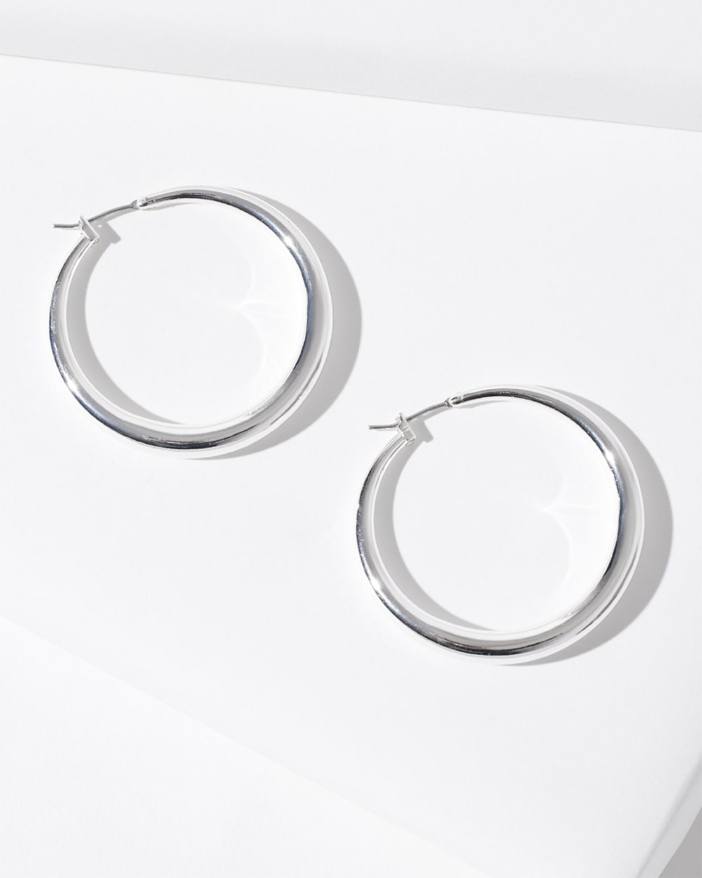 Chico's | Cassie -Tone Circle Earrings Silver