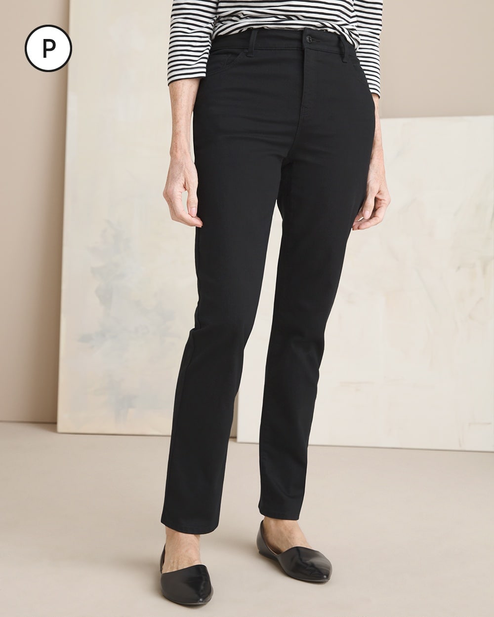 Chico's Dresses & Skirts | So Slimming Petite Girlfriend Jeans Black