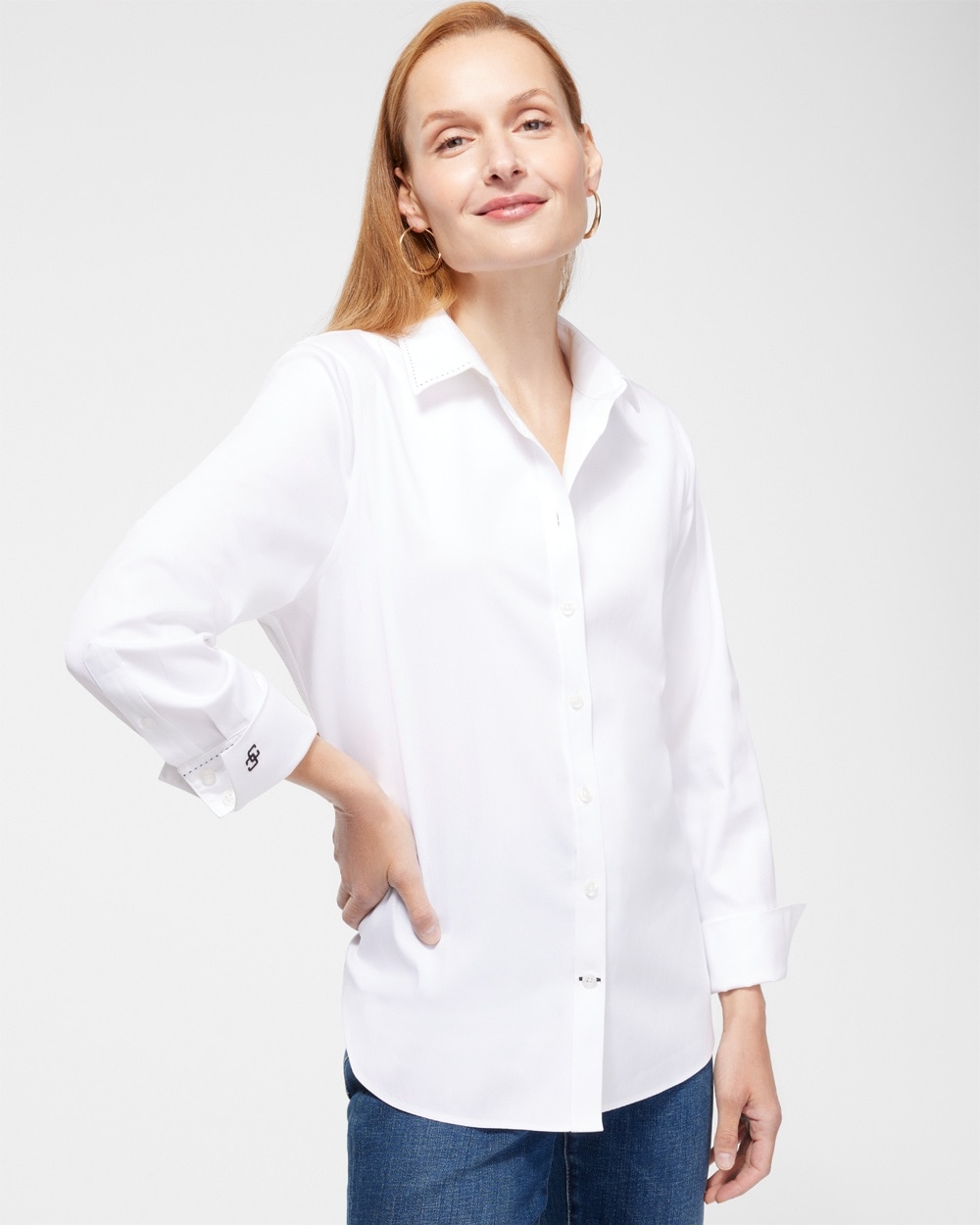 Chico's Tops | No-Iron™ Stretch Shirt Optic White