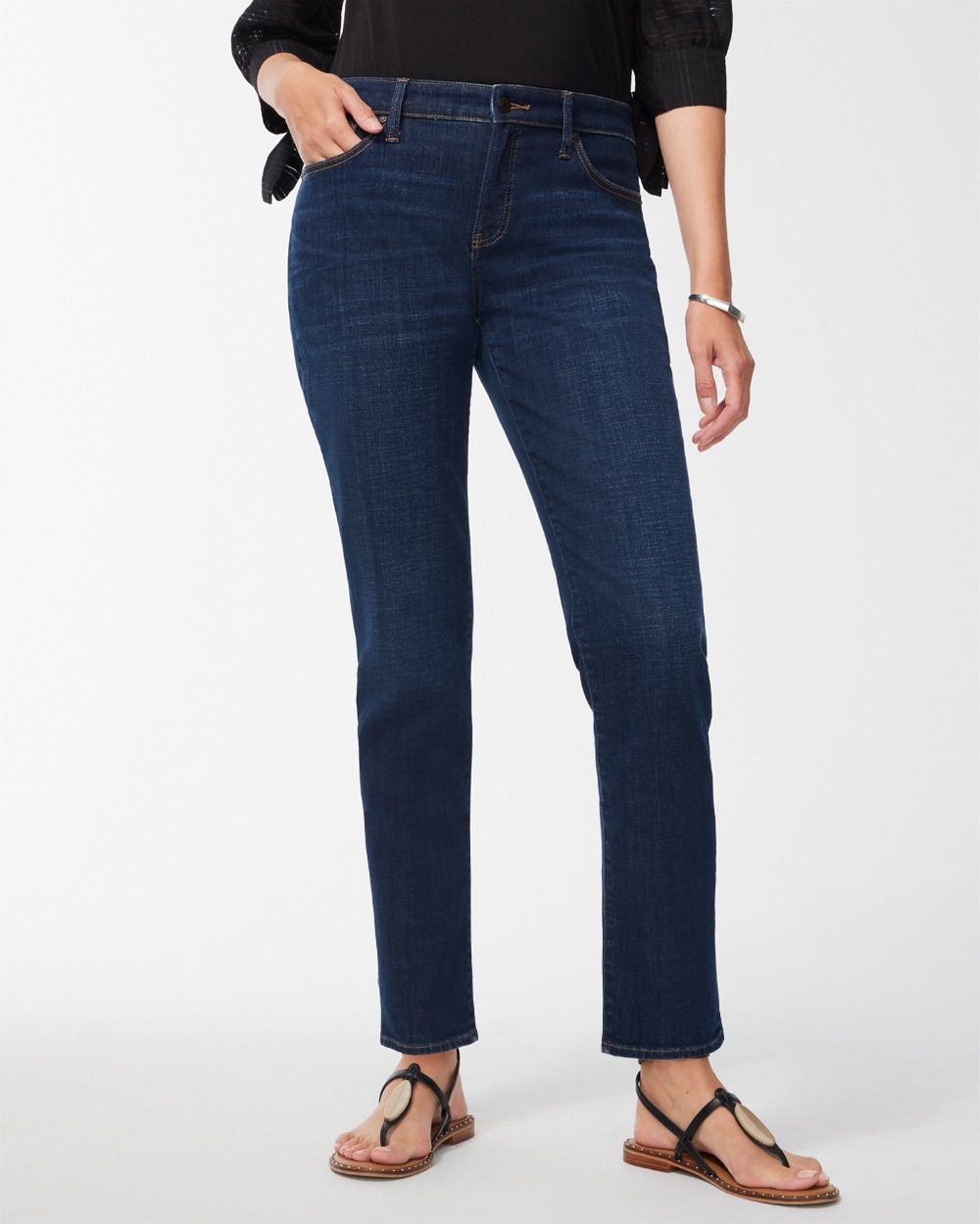 Chico's Jeans & Denim | So Slimming Girlfriend Jeans Rainier Indigo