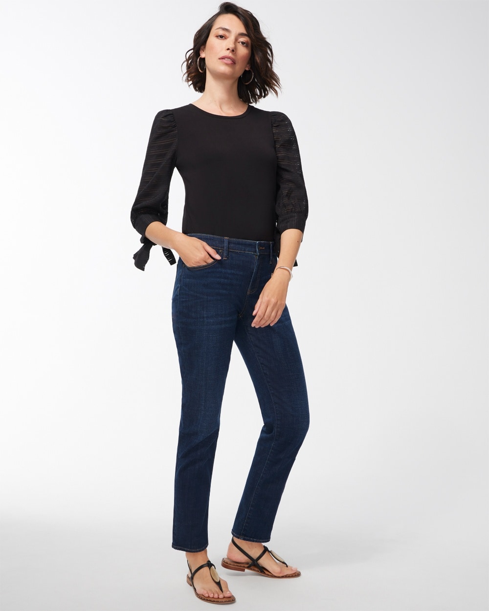 Chico's Jeans & Denim | So Slimming Girlfriend Jeans Rainier Indigo