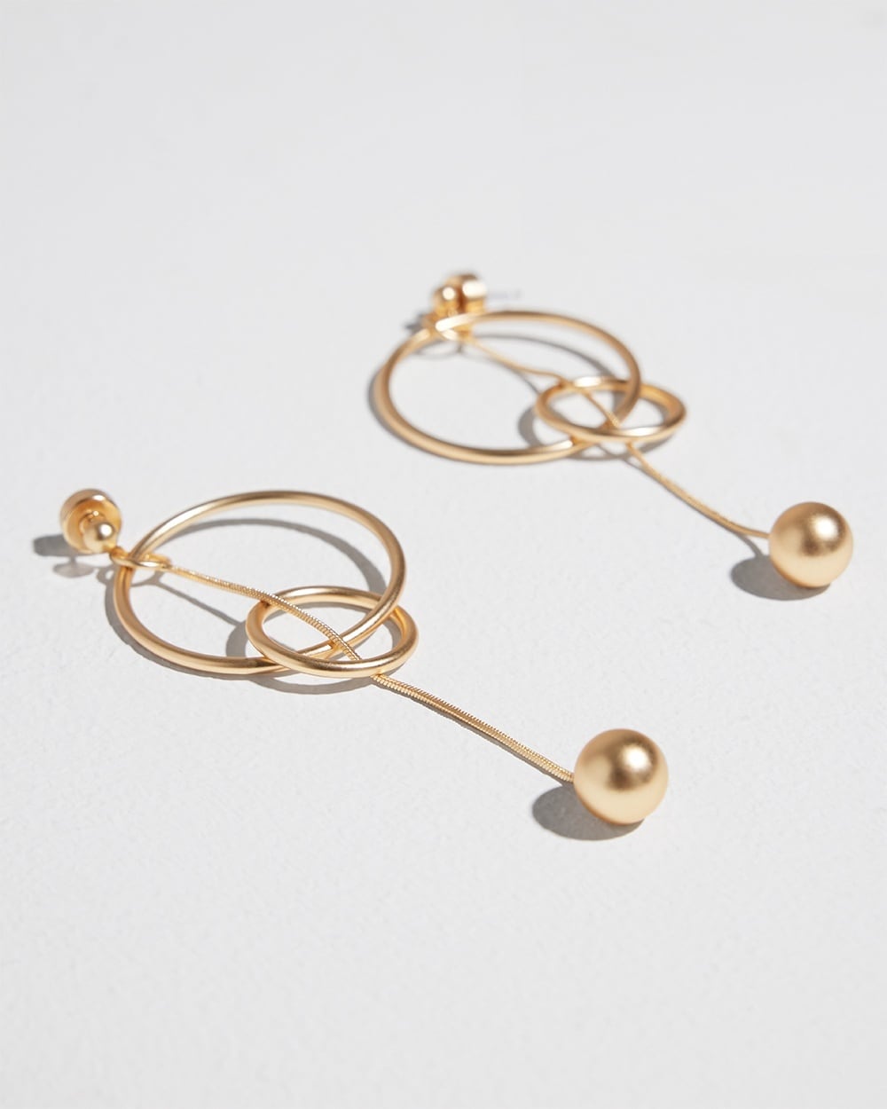 Chico's | Linear Drop Earrings Gold