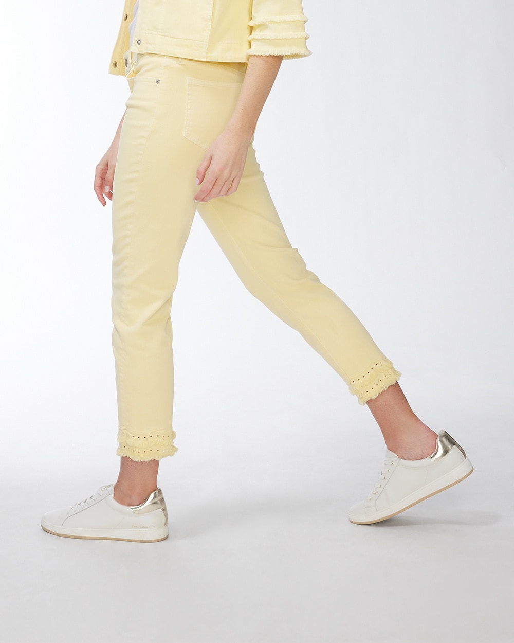 Chico's Jeans & Denim | Girlfriend Double Fray Crops