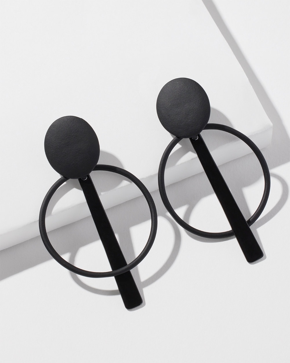 Chico's Online Exclusives | Clip-On Drop Earrings Black