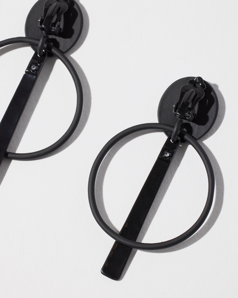 Chico's Online Exclusives | Clip-On Drop Earrings Black