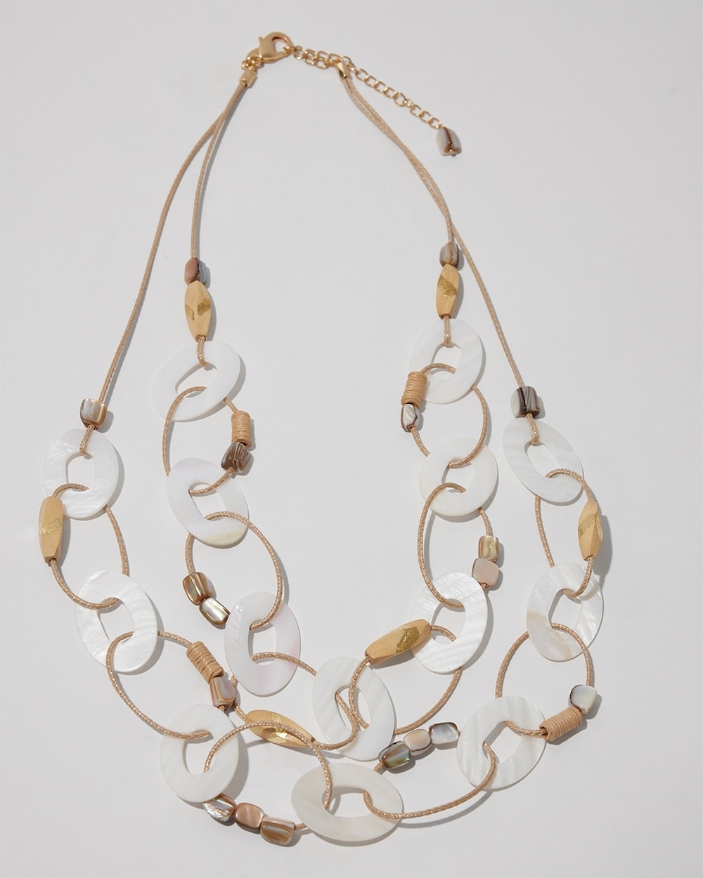 Chico's | Mother of Pearl Multistrand Necklace Neutral