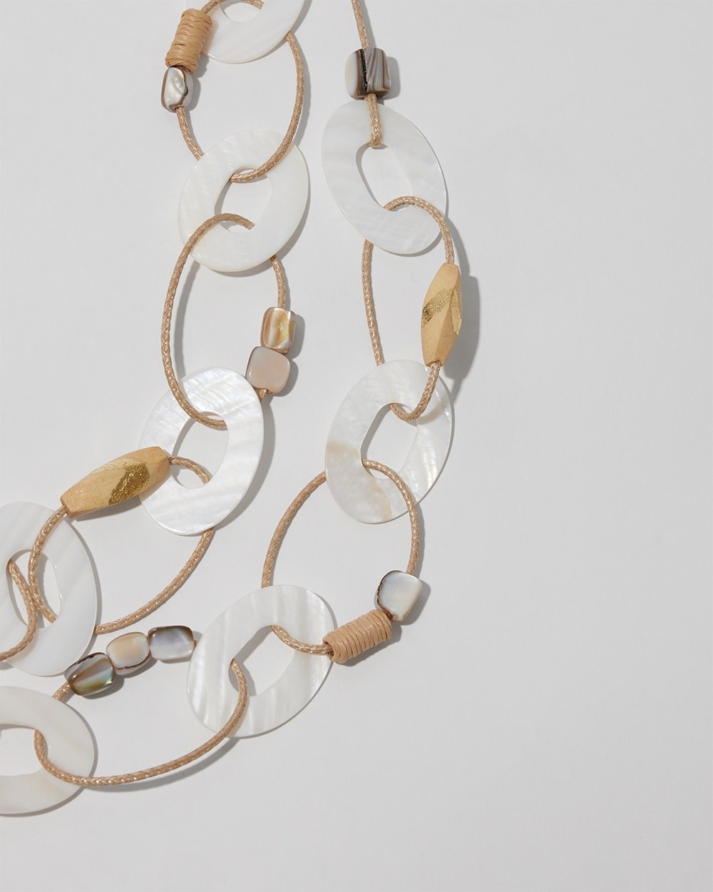 Chico's | Mother of Pearl Multistrand Necklace Neutral