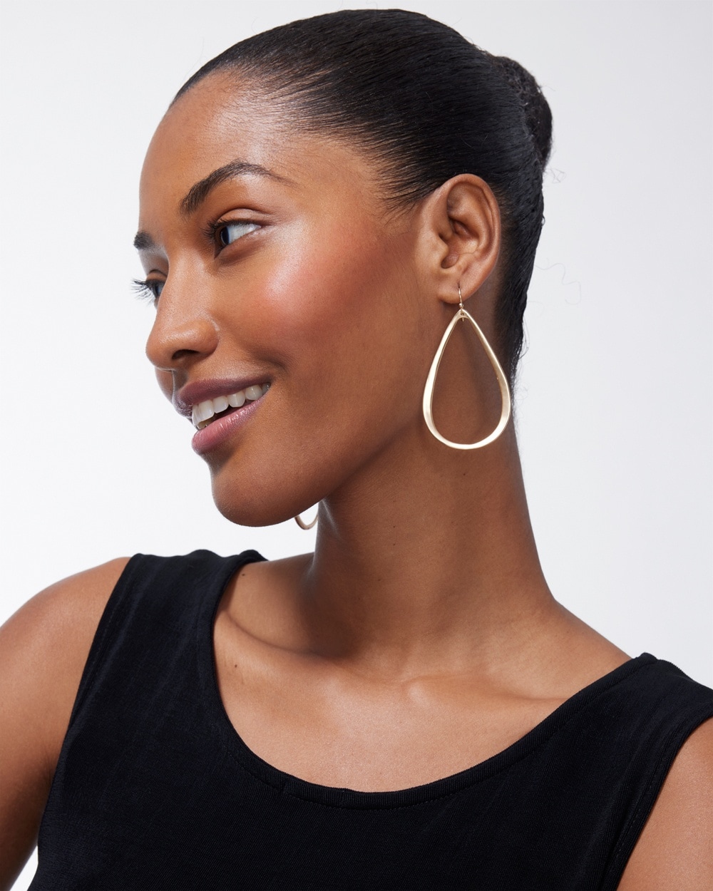 Chico's | Tone Hoop Earrings Gold