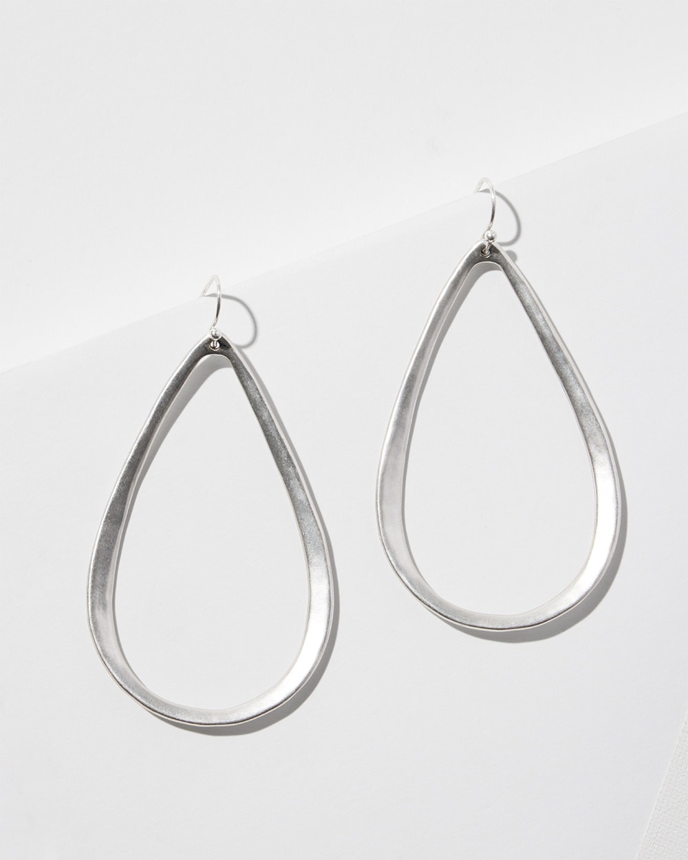 Chico's | Tone Hoop Earrings Silver