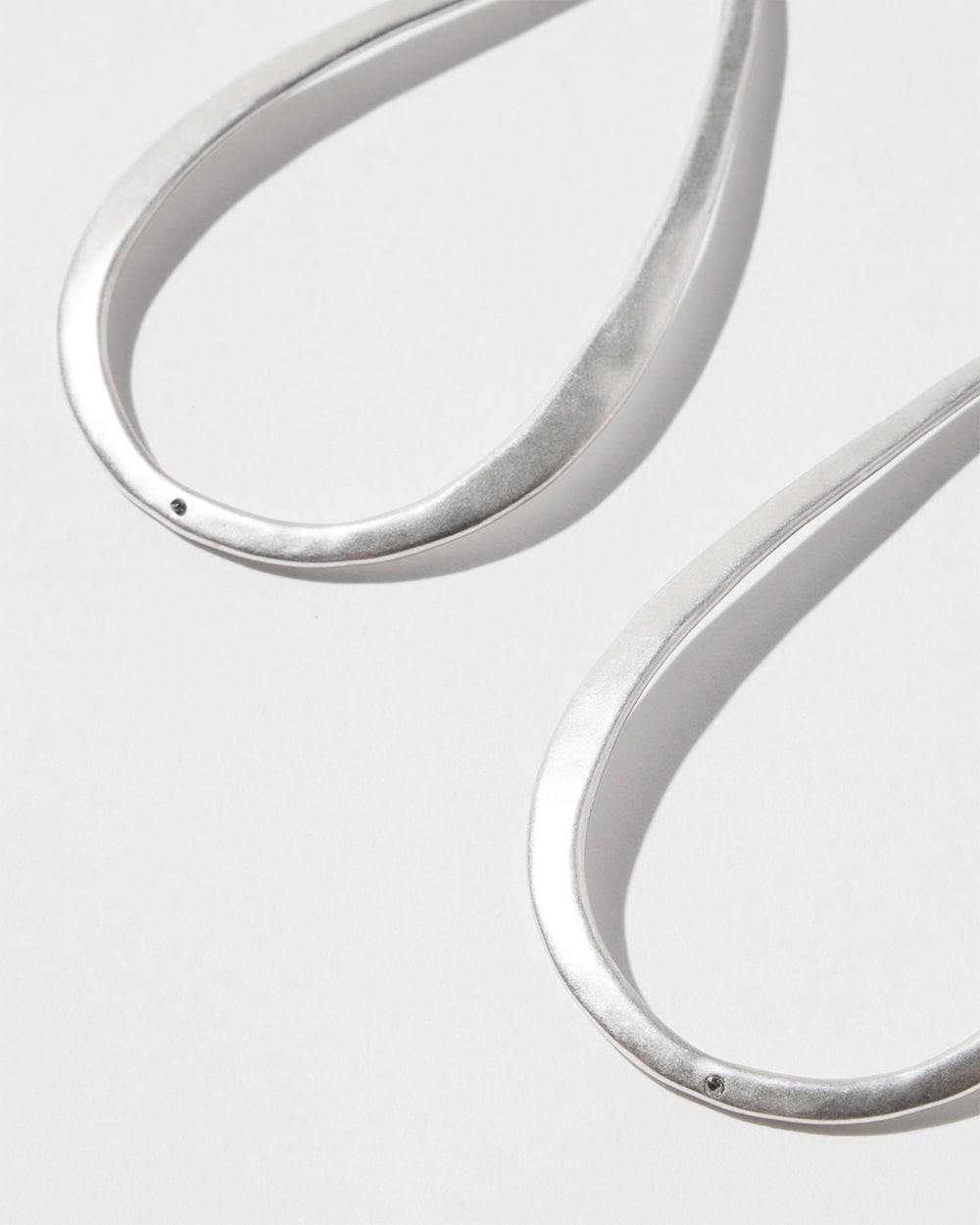 Chico's | Tone Hoop Earrings Silver