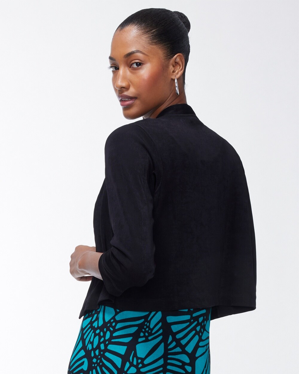 Chico's | Travelers Cropped Cardigan Travelers India Ink