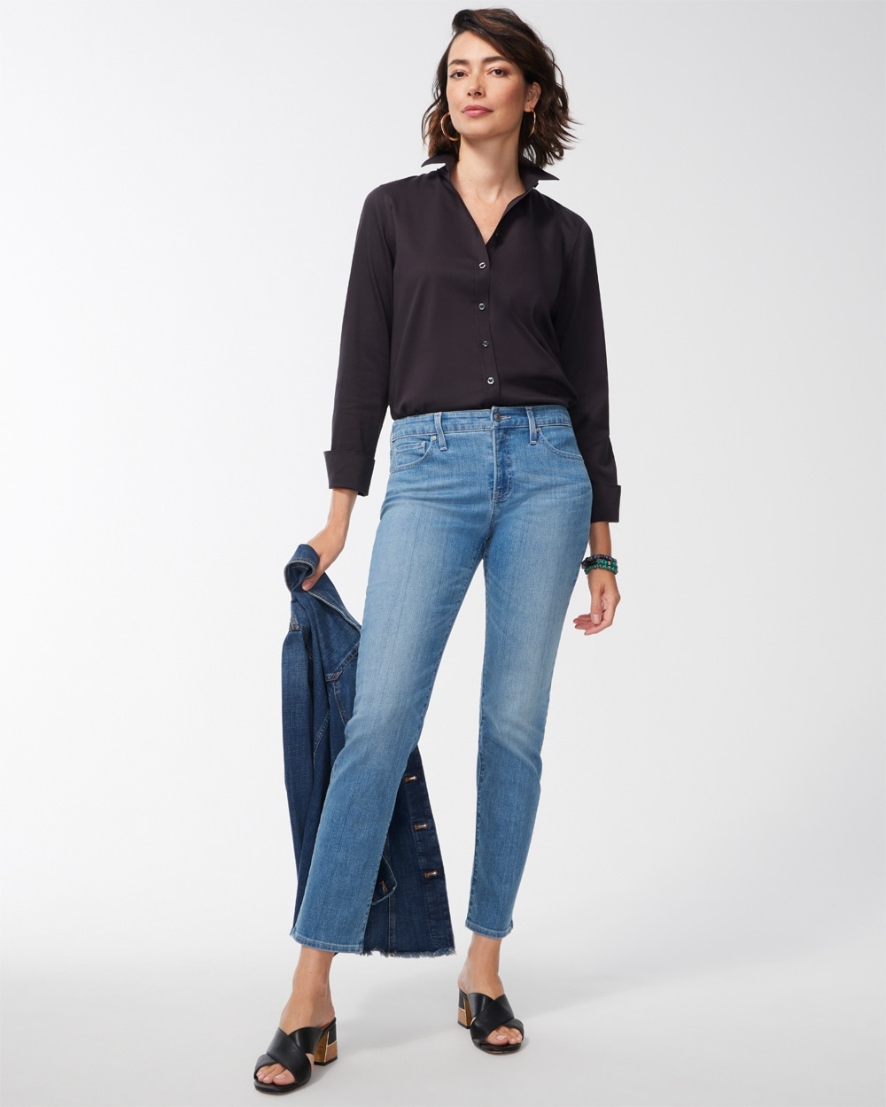 Chico's Jeans & Denim | Girlfriend Ankle Jeans Mill Street Indigo