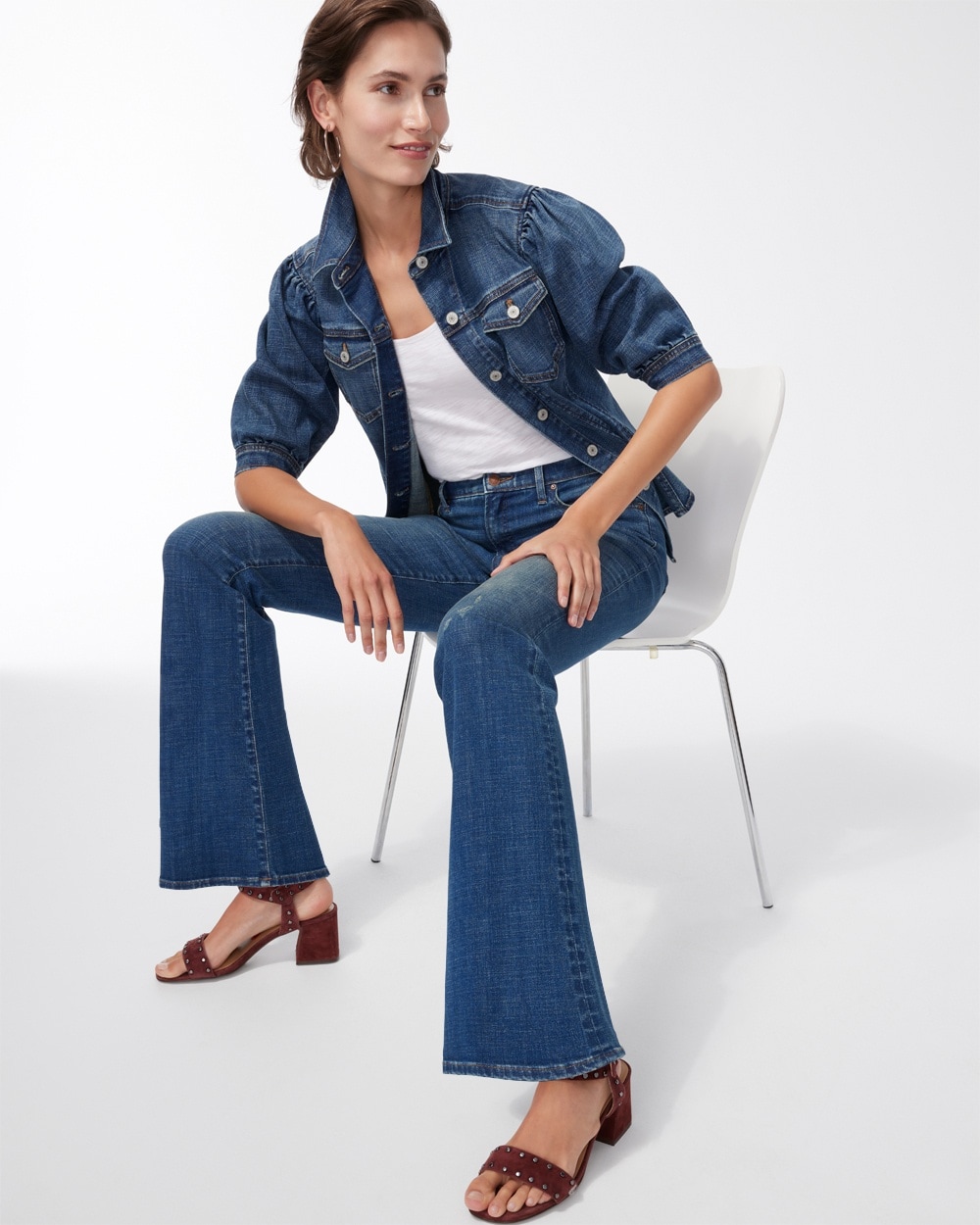 Chico's Jeans & Denim | Girlfriend Flare Jeans Dorset Street Indigo