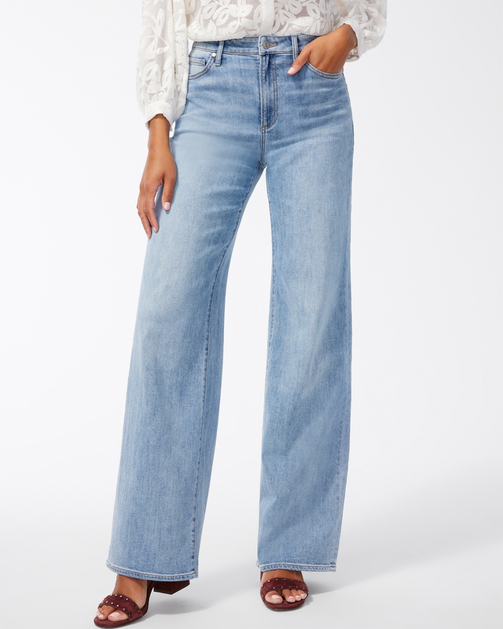 Chico's Jeans & Denim | High Rise Wide Leg Jeans Stark Road Indigo