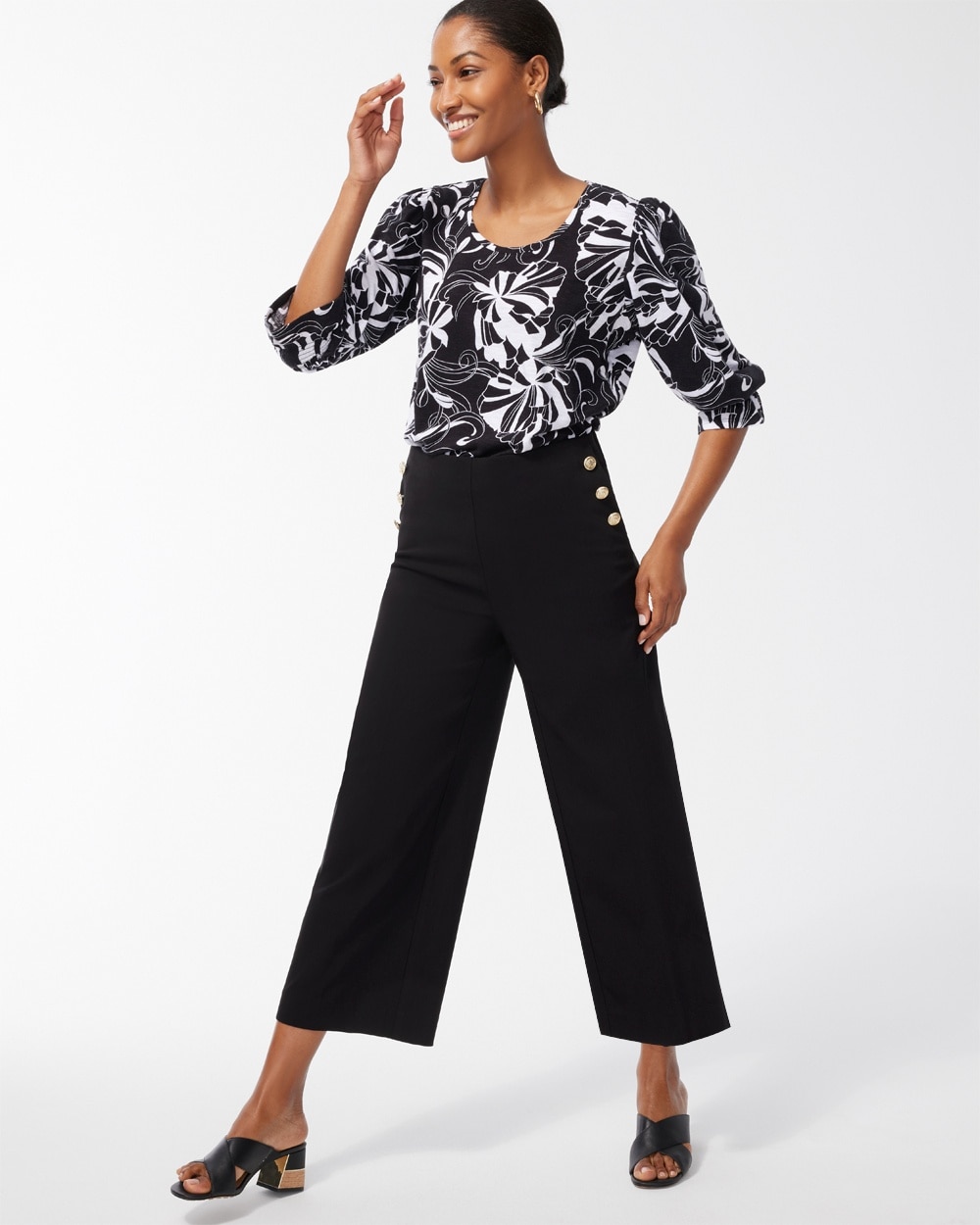 Chico's Pants | Juliet Button Crops Cocoa Bean