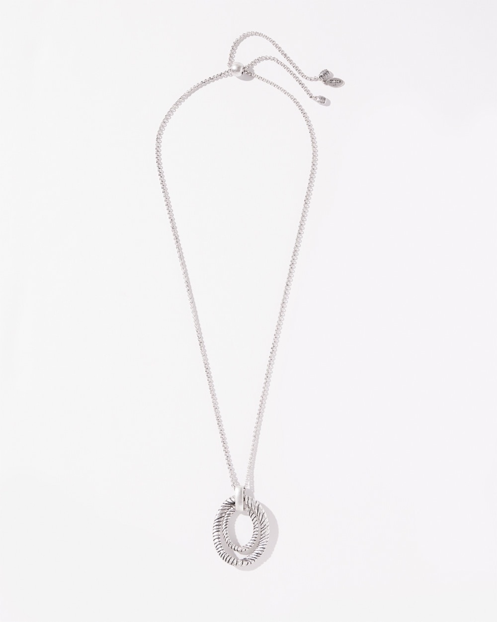 Chico's | Tone Adjustable Necklace Silver