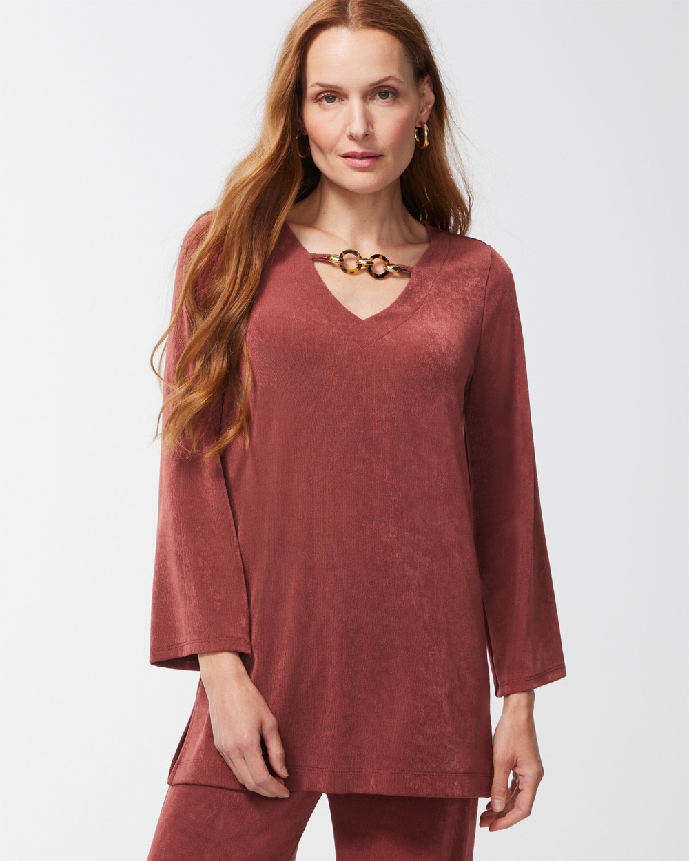 Chico's | Travelers Chain Detail Top Sable