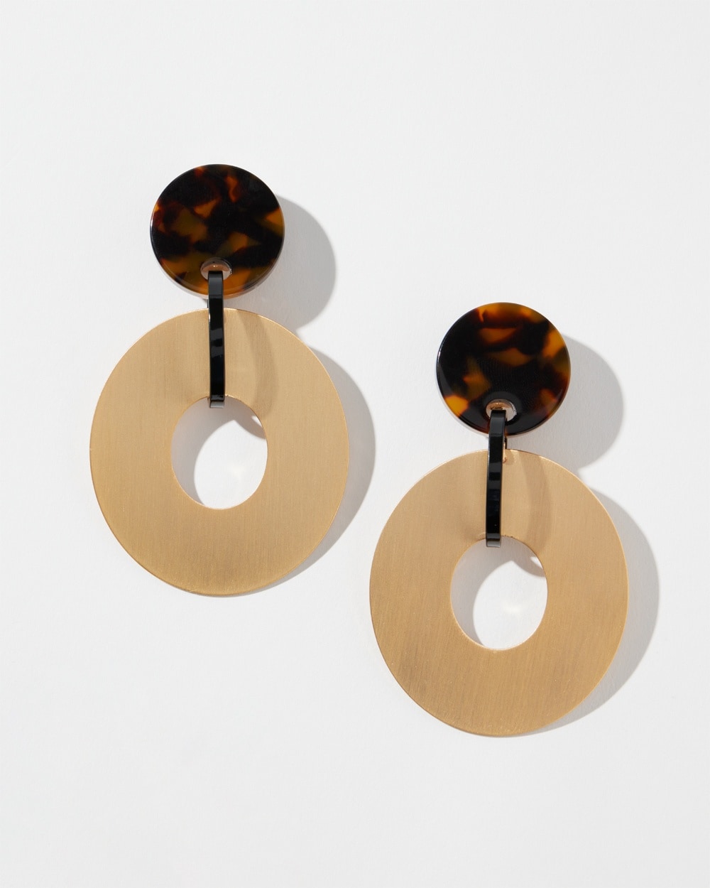 Chico's | Gold Tone & Clip-On Earrings Tort