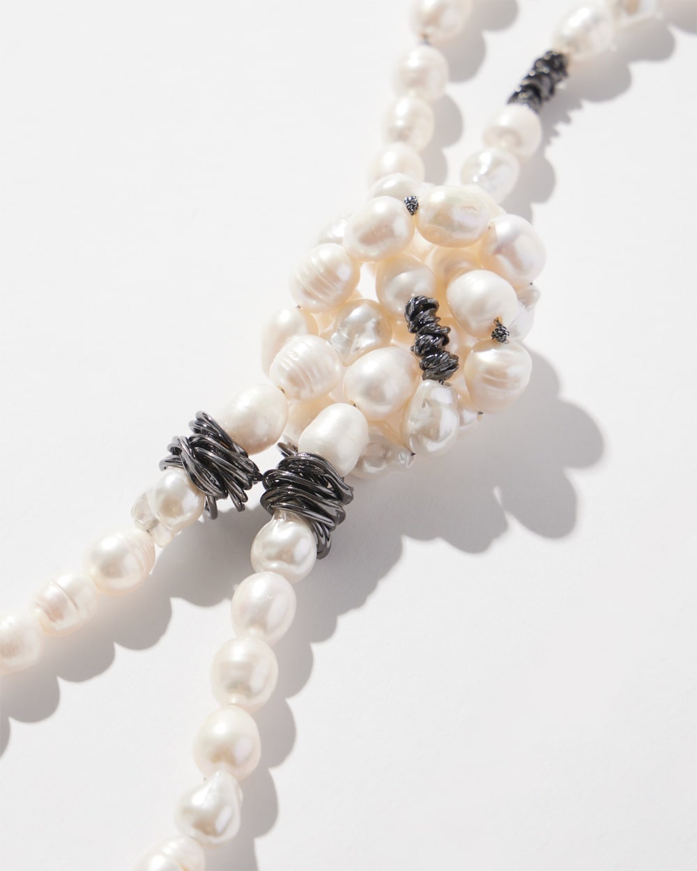 Chico's | Fresh Water Infinite Necklace Pearl