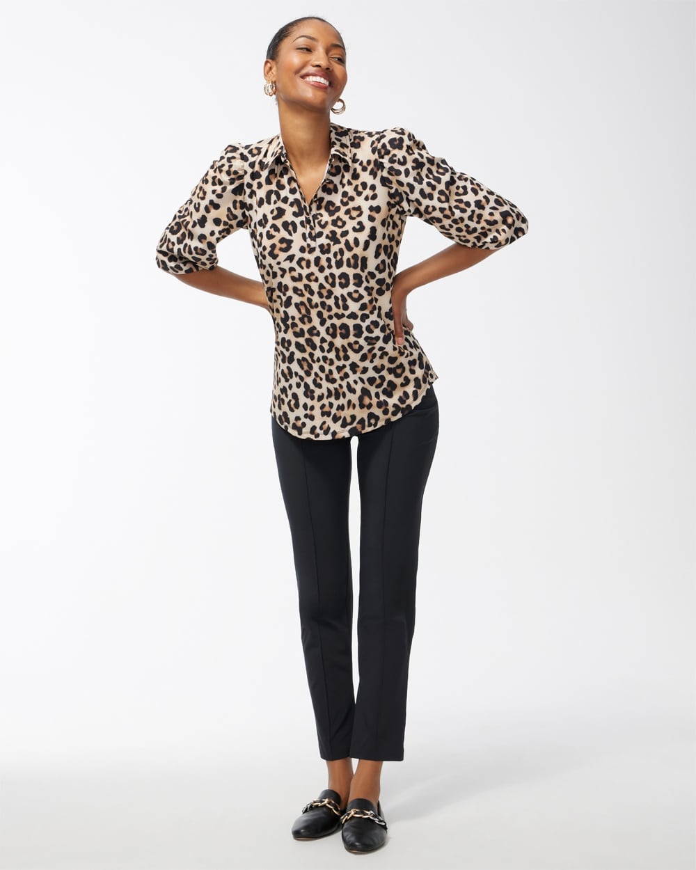 Chico's Activewear | Zenergy UPF Neema Leopard Top Camel