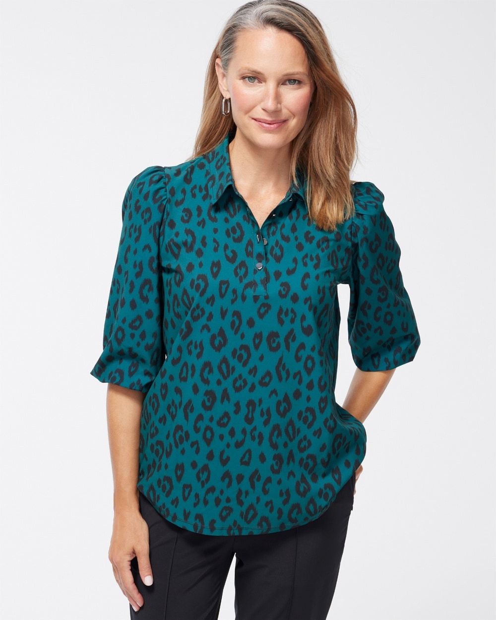 Chico's Activewear | Zenergy UPF Neema Teal Top Peacock Teal