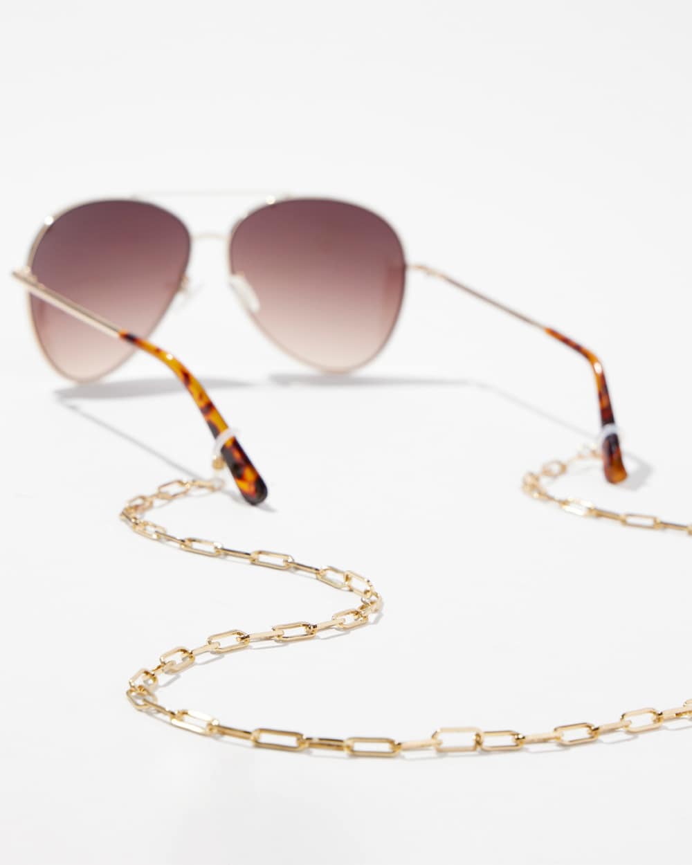 Chico's Hats | Tone Paperclip Eyeglass Chain Gold