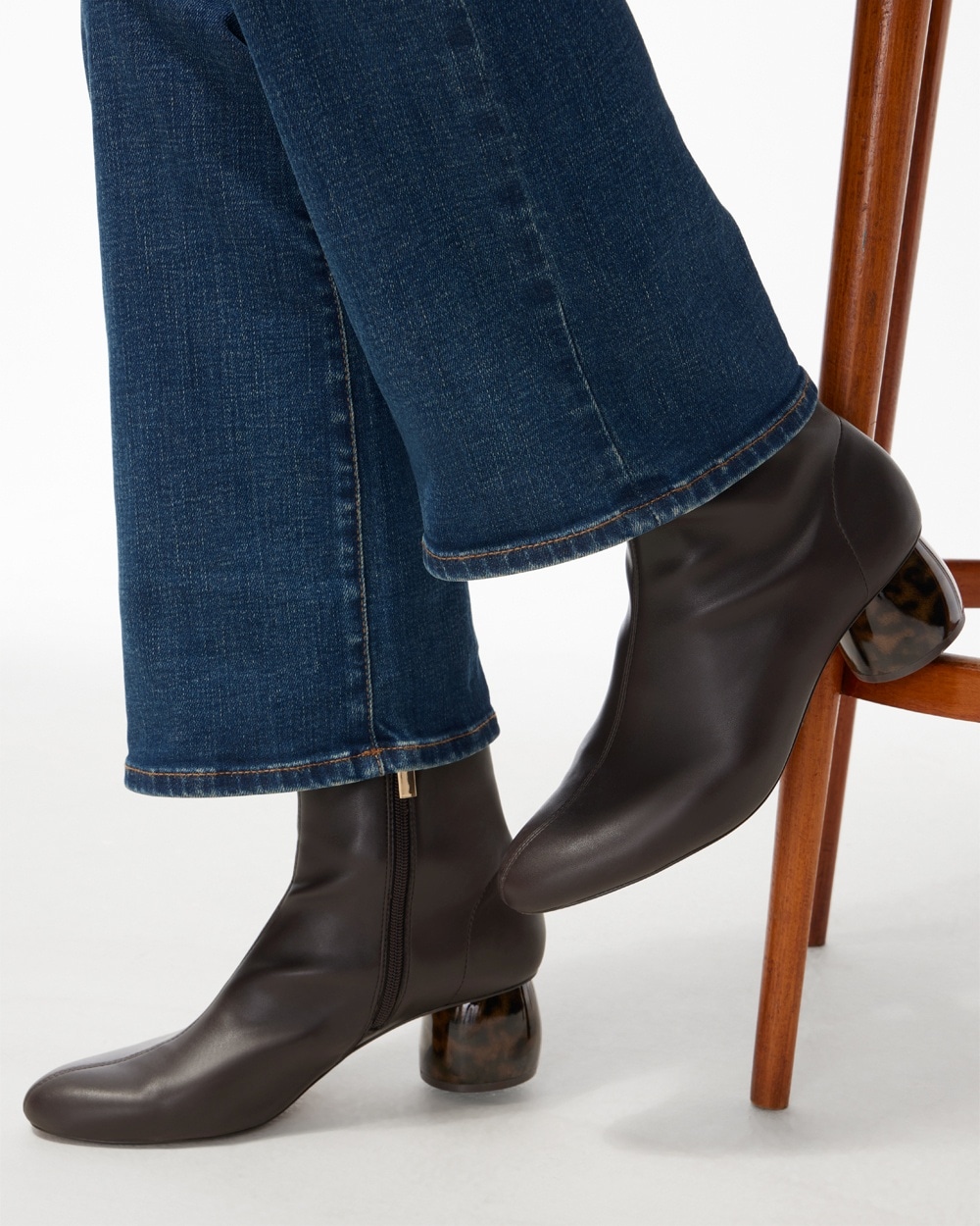 Chico's Ponchos & Ruanas | Faux Leather Boots Chocolate