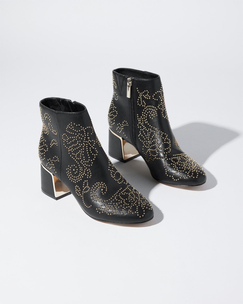 Chico's Ponchos & Ruanas | Embellished Boots Black