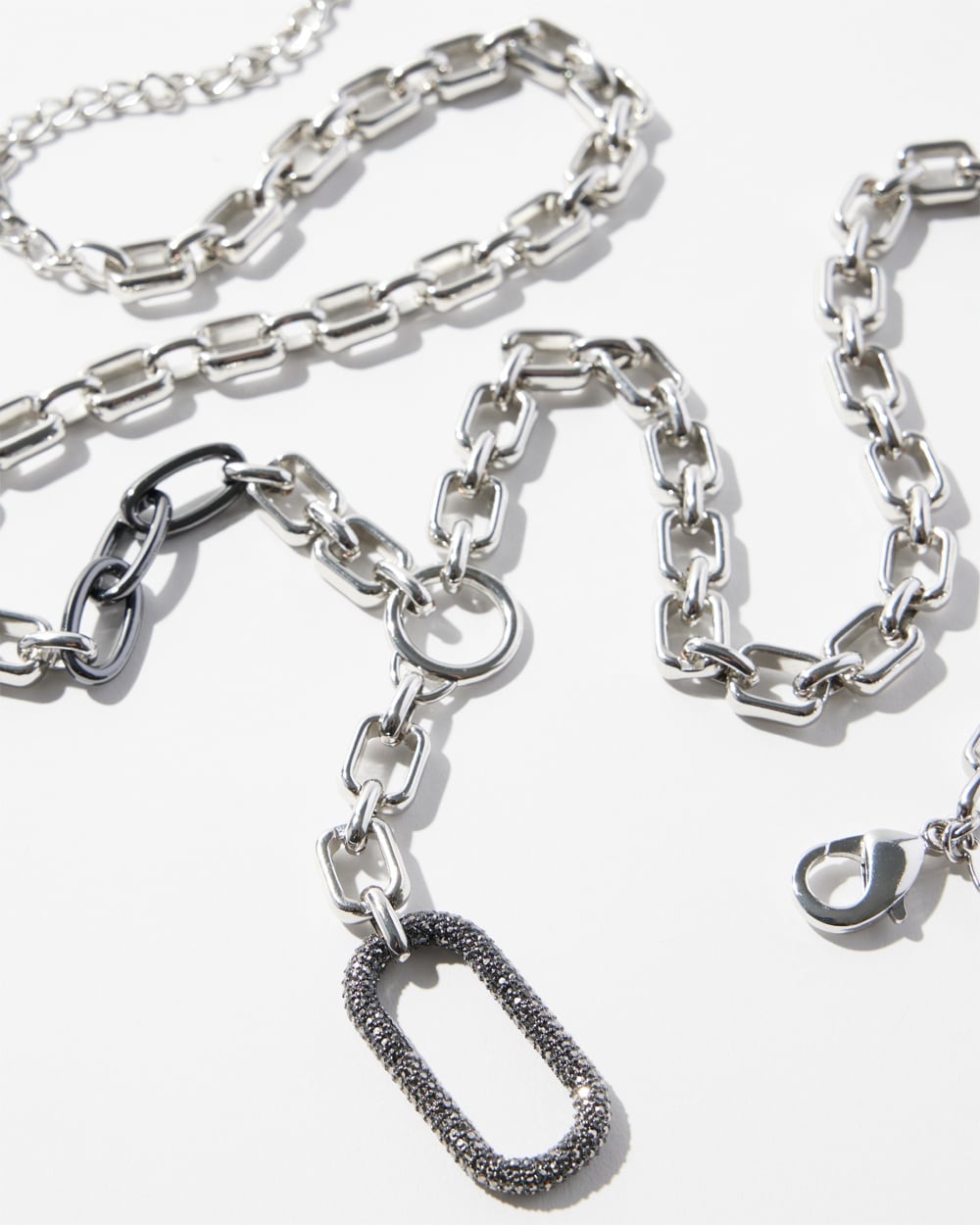 Chico's | Pavu00E9 Y-Necklace Silver