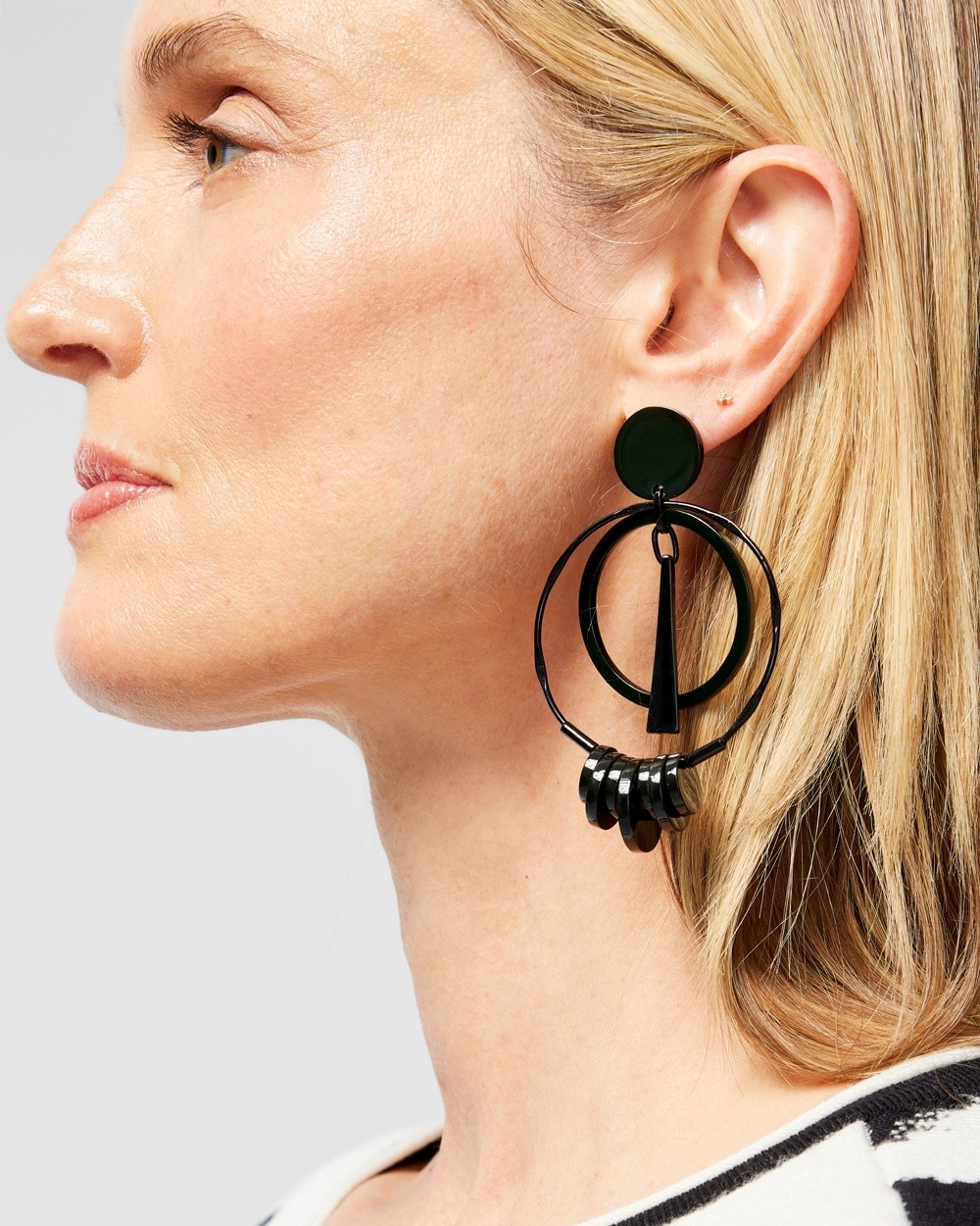 Chico's | Orb Drop Earrings Black