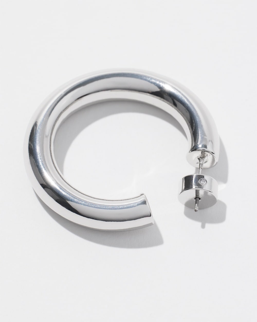 Chico's | 1" Tone Hoops Silver