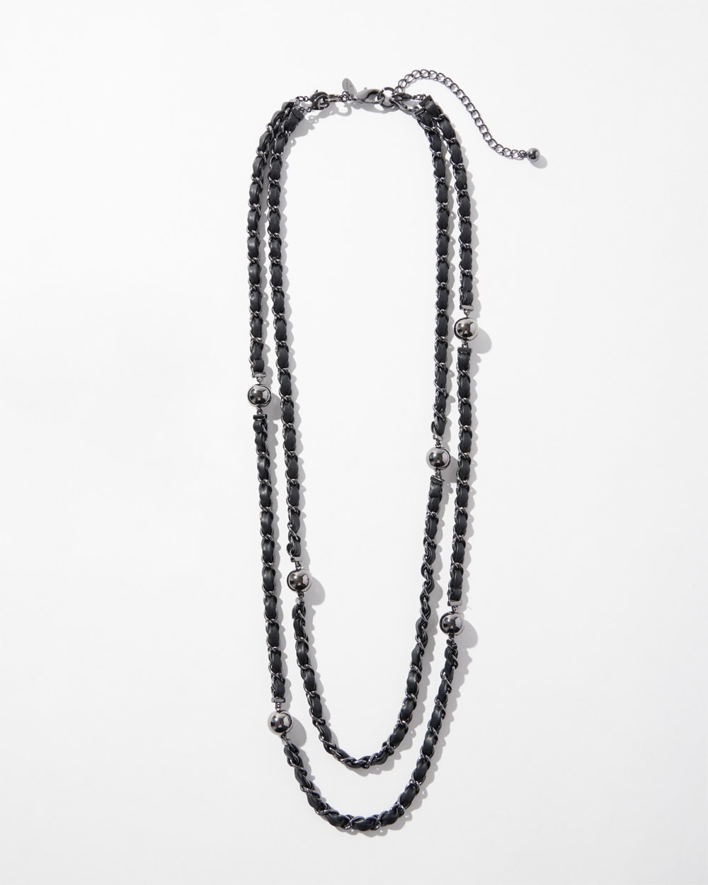 Chico's | Convertible Necklace Hematite