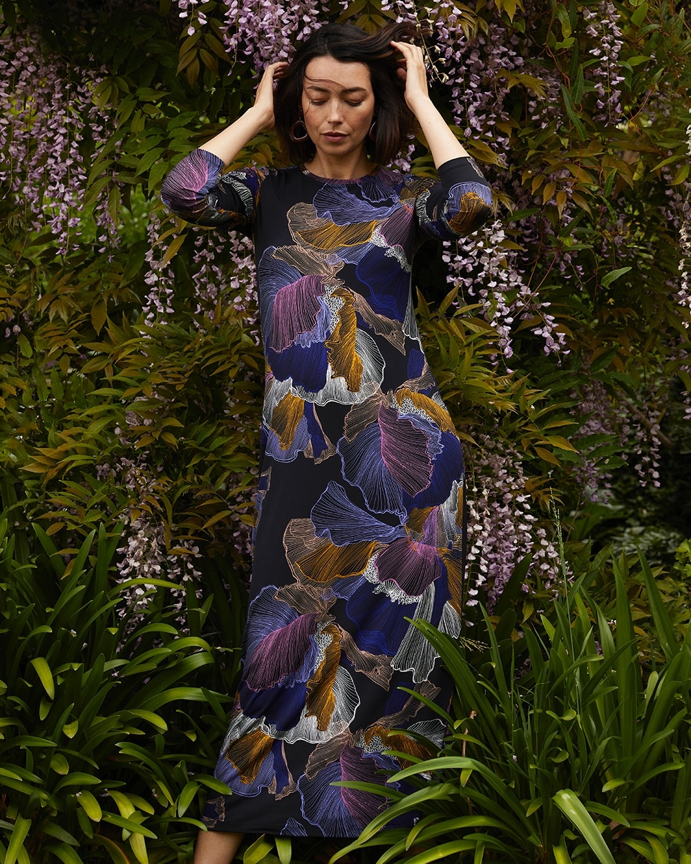 Chico's Dresses & Skirts | Abstract Print Column Dress