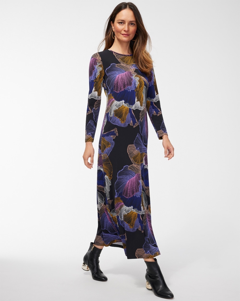 Chico's Dresses & Skirts | Abstract Print Column Dress