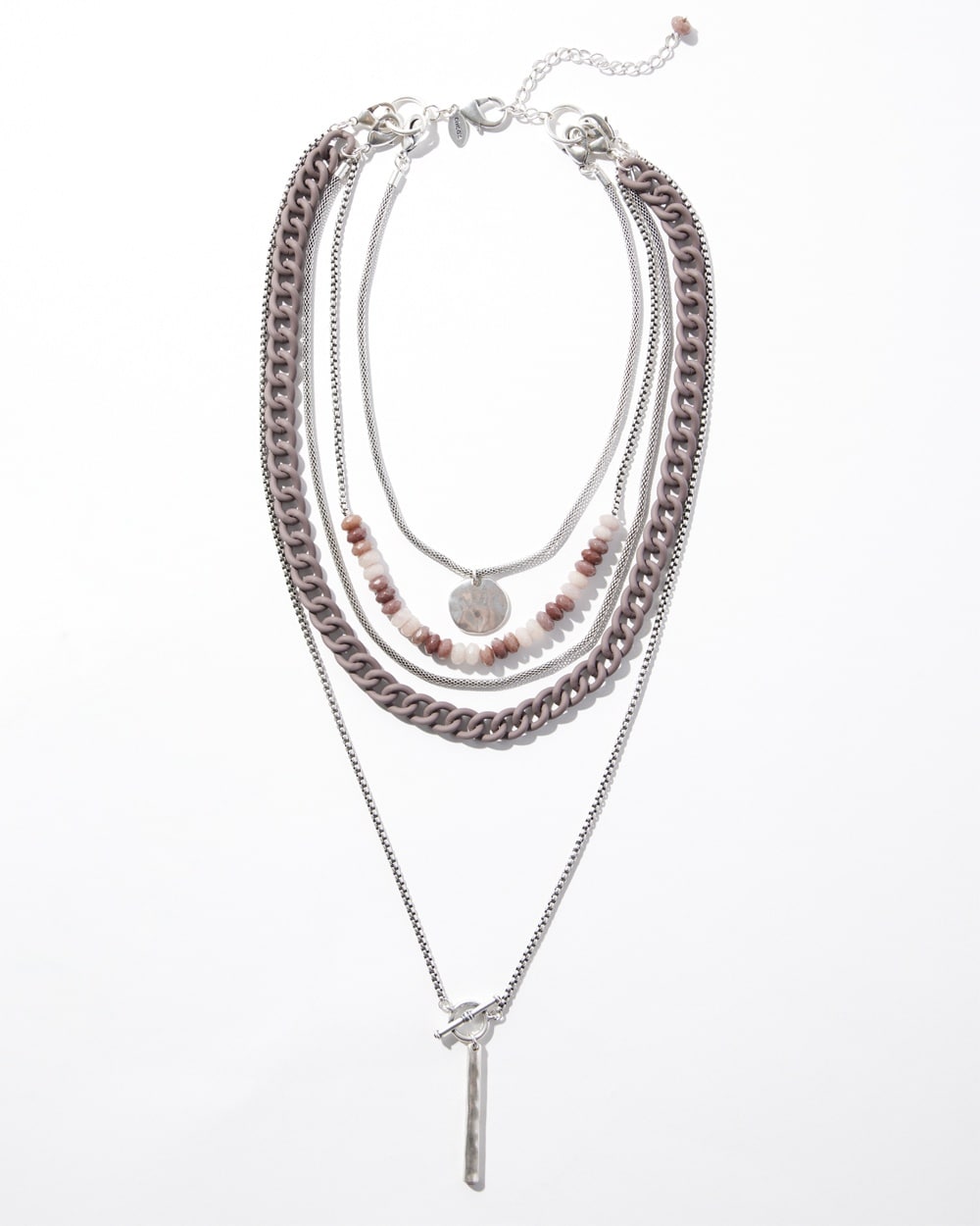 Chico's | Multistrand Convertible Necklace Silver