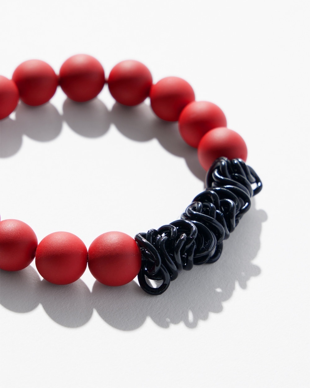 Chico's | Matte Hero Stretch Bracelet Red