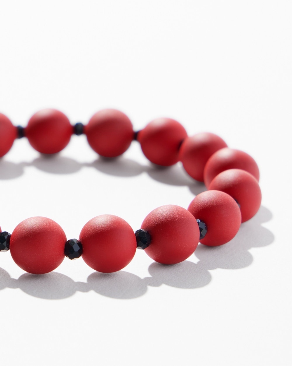 Chico's | Matte Stretch Bracelet Red