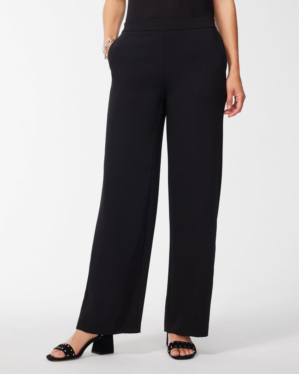 Chico's Pants | Wide Leg Soft Pants Black