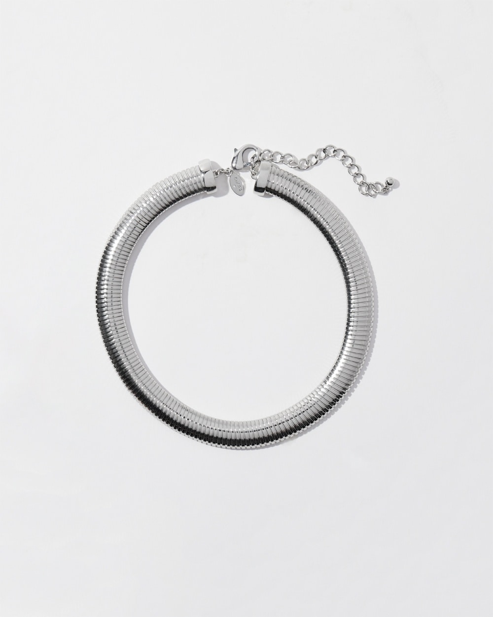 Chico's | Tone Snake Collar Necklace Silver