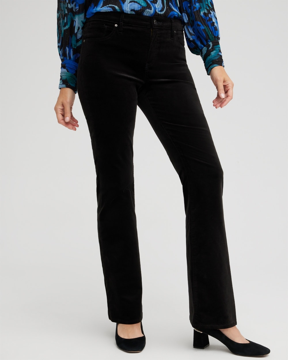 Chico's Jeans & Denim | Girlfriend Velveteen Flare Jeans Black