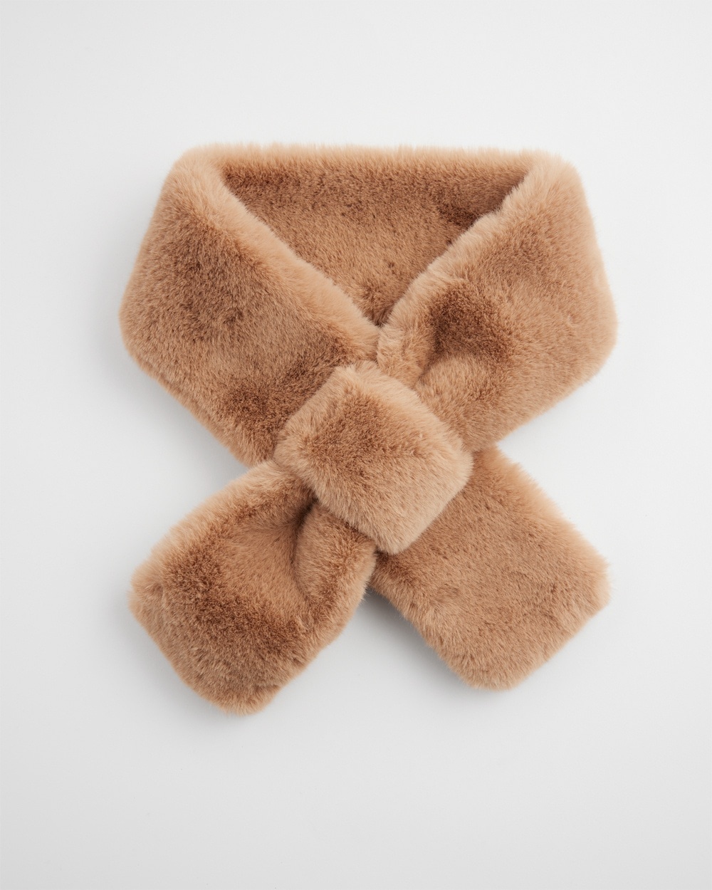 Chico's Bags | Faux Fur Pull Through Scarf Camel