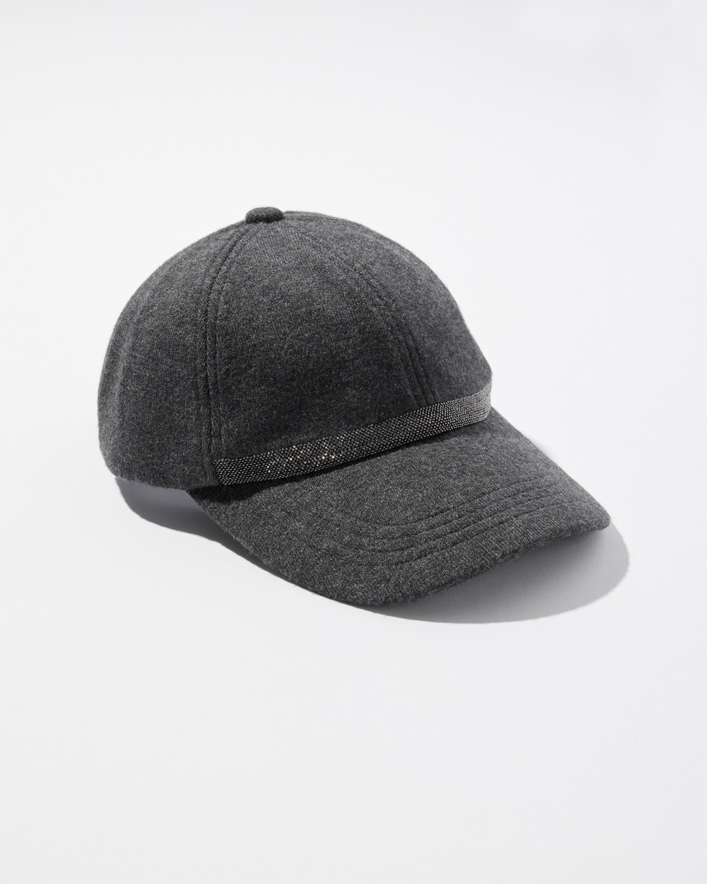 Chico's Shop Now | Cashmere Blend Baseball Cap Graphite Heather Gray