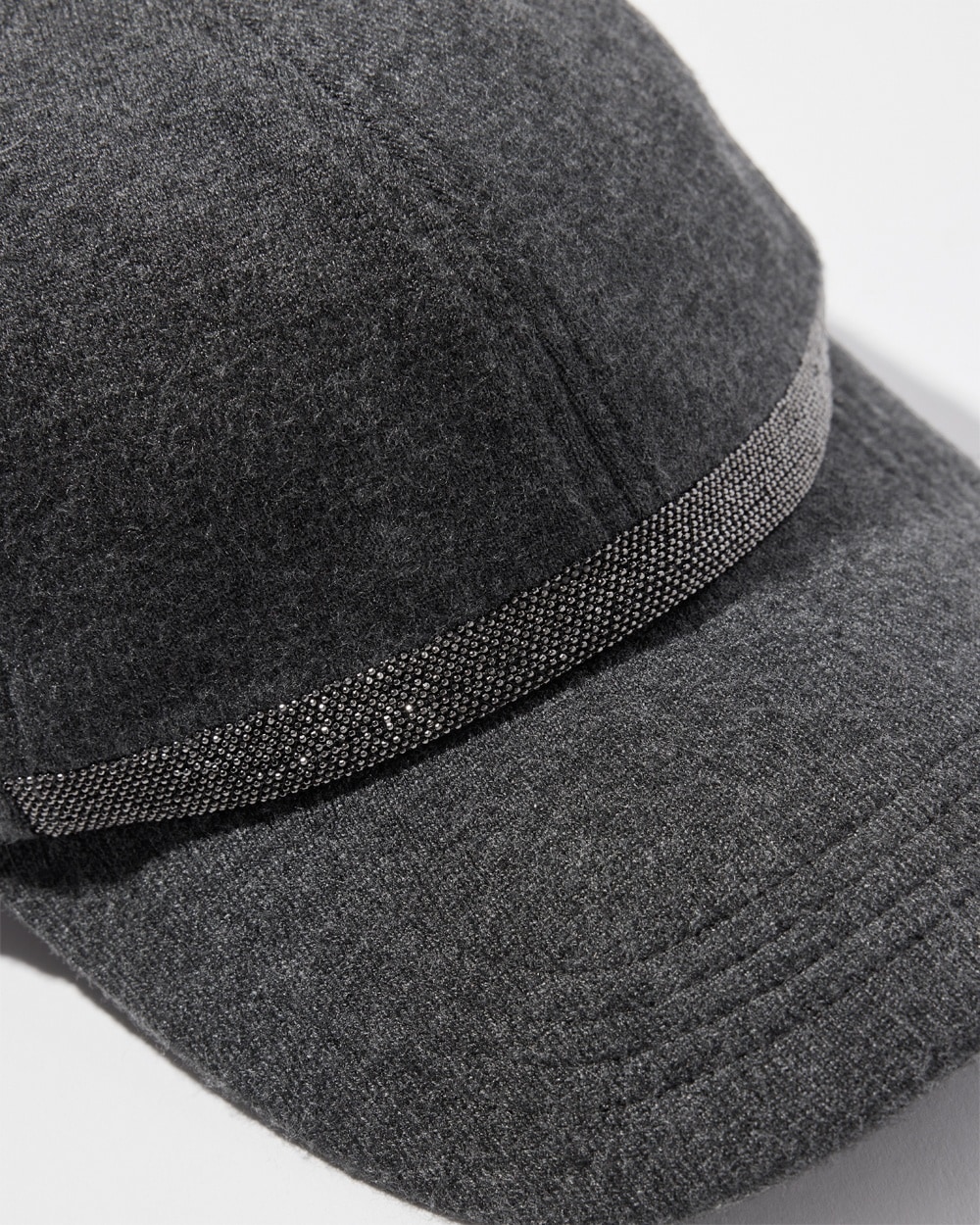 Chico's Shop Now | Cashmere Blend Baseball Cap Graphite Heather Gray