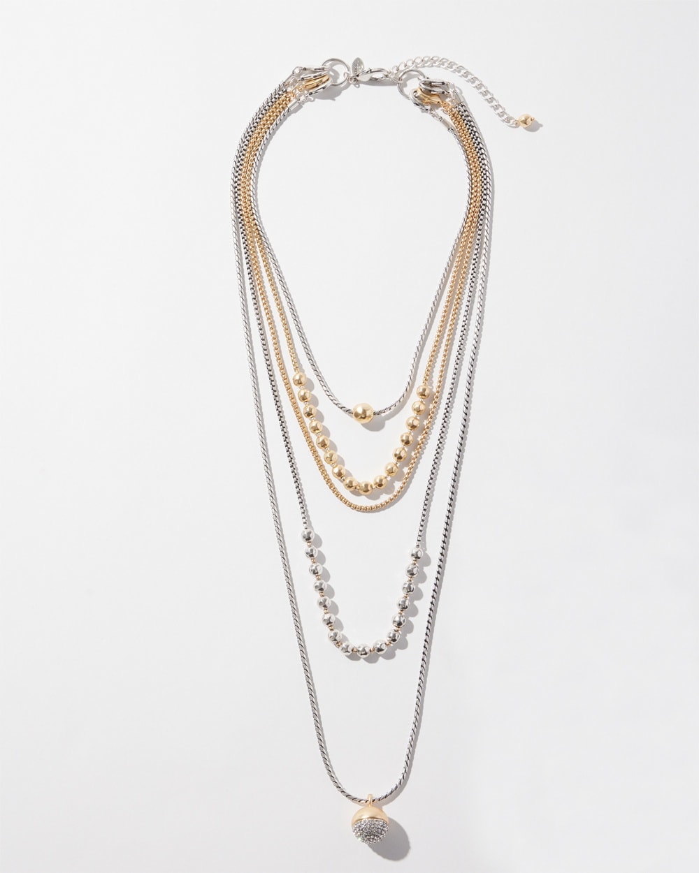 Chico's | Mixed Metal Convertible Necklace Mixed Metals