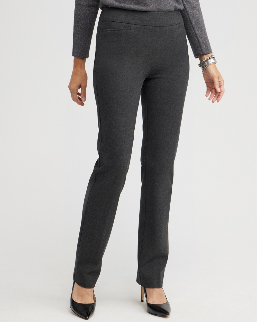 Chico's Pants | Brigitte Slim Pants Graphite Heather Gray