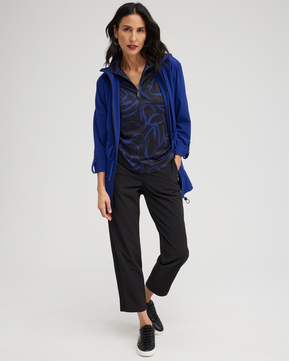 Chico's Jackets & Coats | Zenergy UPF Neema Anorak Jacket Cobalt Night