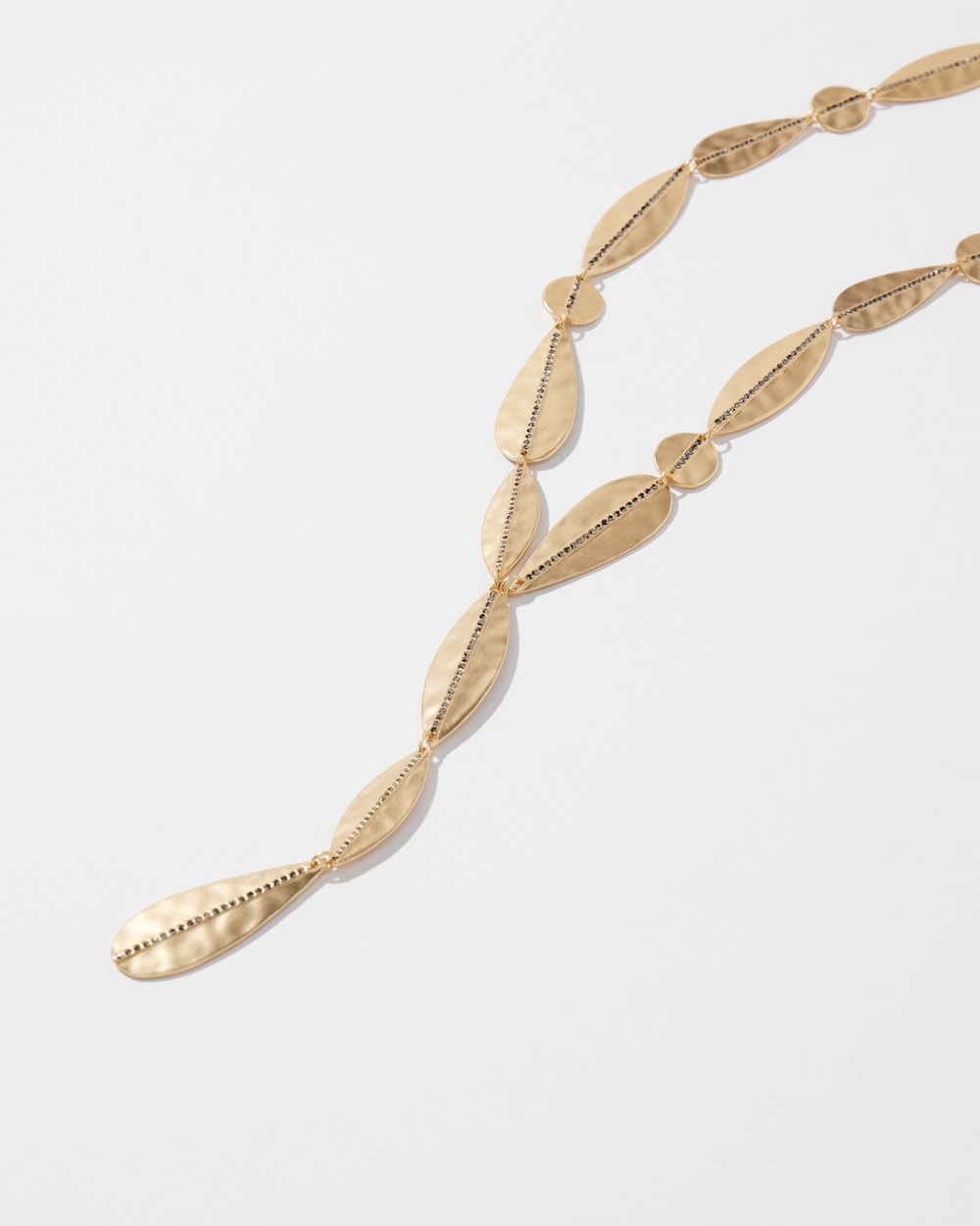 Chico's | Tone Leaf Y-necklace Gold