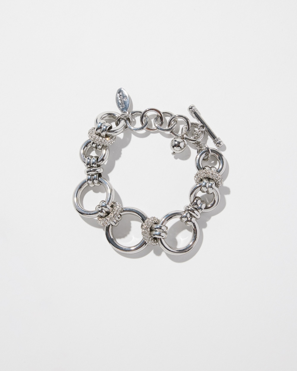 Chico's | Tone Links Bracelet Silver